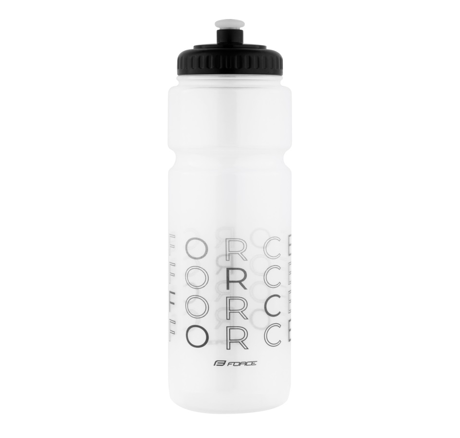 bottle FORCE ENJOY 0,75 l, transparent-black