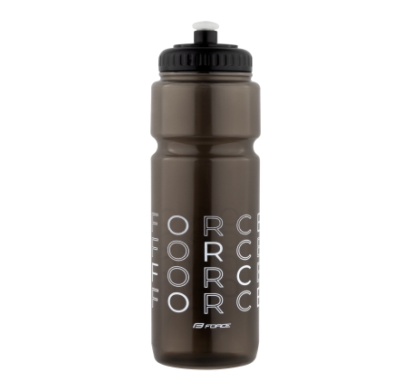 bottle FORCE ENJOY 0,75 l, transparent black-white