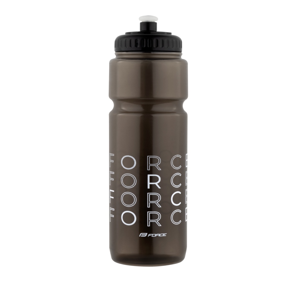 bottle FORCE ENJOY 0,75 l, transparent black-white