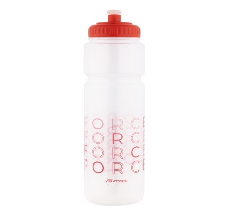 bottle FORCE ENJOY 0,75 l, transparent-red