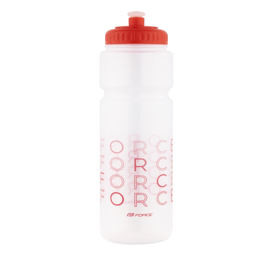 bottle FORCE ENJOY 0,75 l, transparent-red