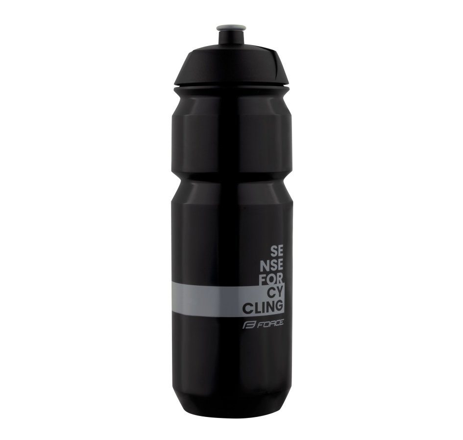 bottle FORCE FINE 0,75 l, black-grey