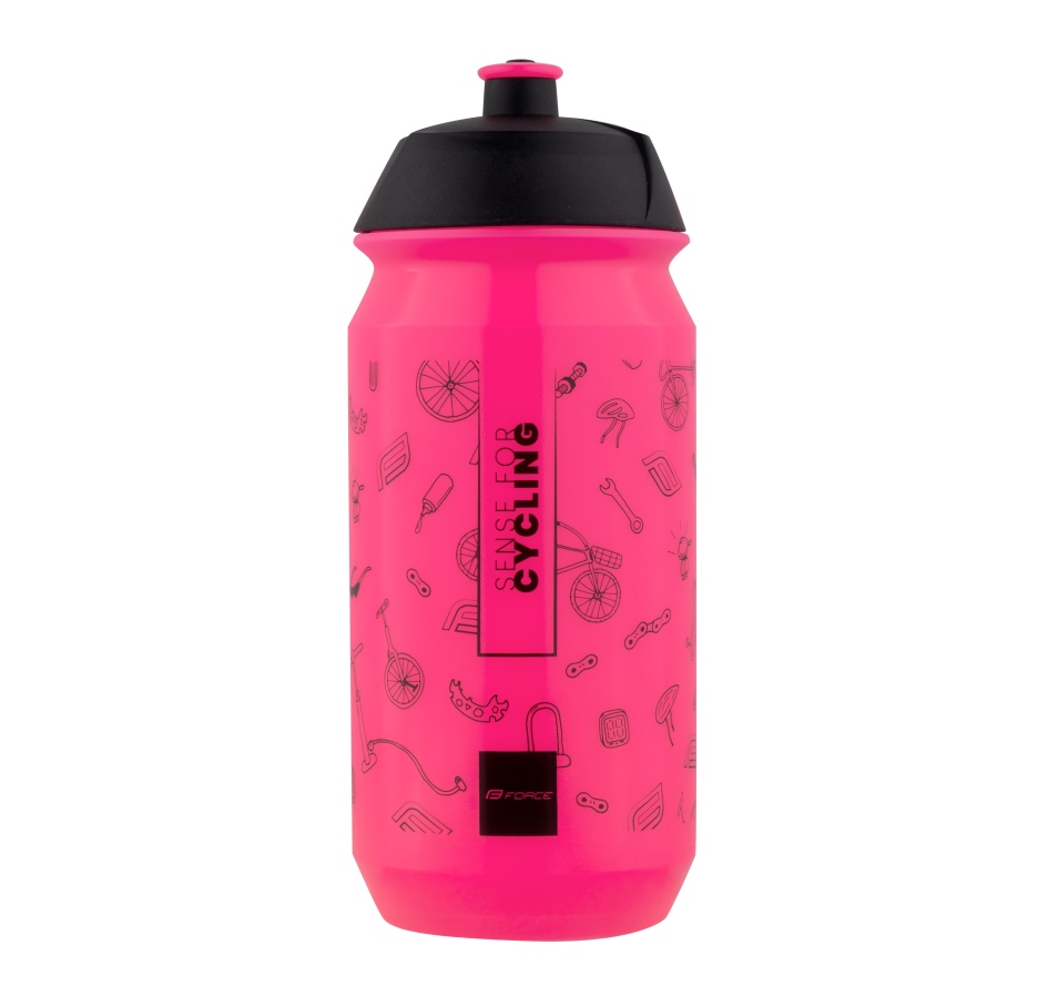 bottle FORCE PLAY 0,5 l, pink-black