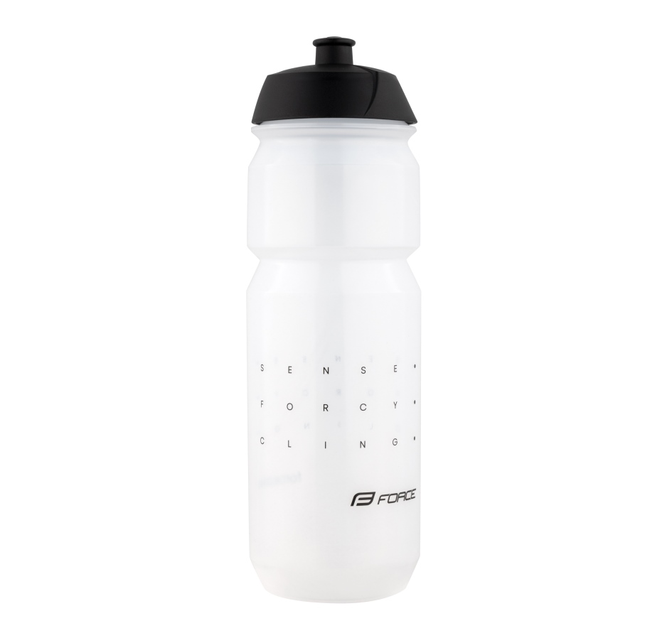 bottle FORCE SENSE 0,75 l, transparent-black