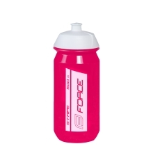 bottle FORCE STRIPE 0,5 l, pink-white