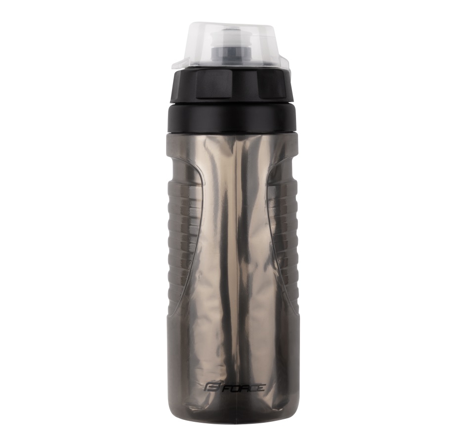 bottle FORCE WARM 0,5 l thermo, transparent black