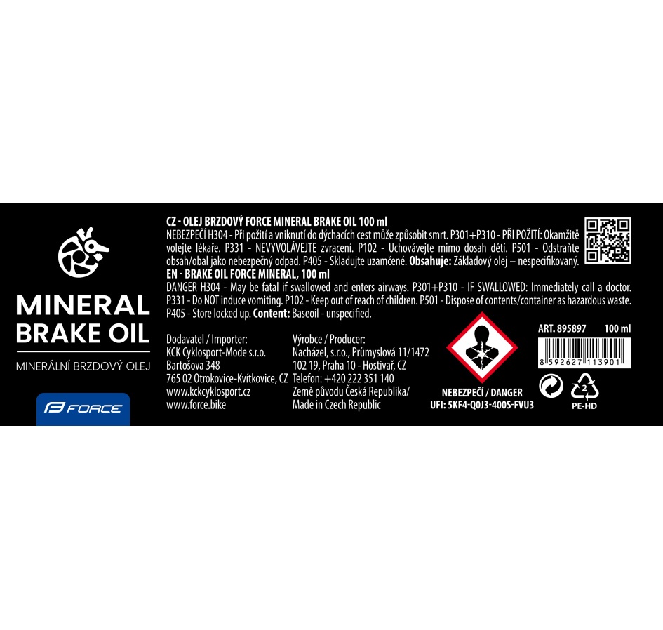 brake oil FORCE MINERAL, 100ml