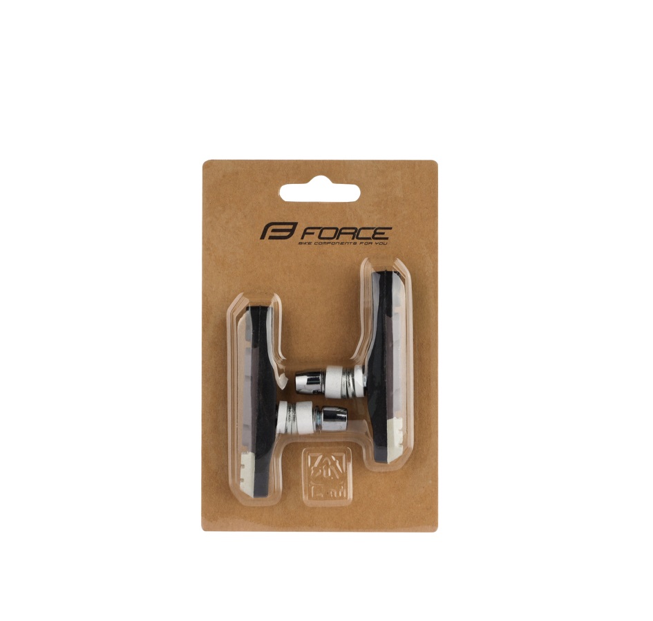 brake shoes F one-off, black-grey 70mm