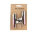brake shoes F one-off, black-red 70mm