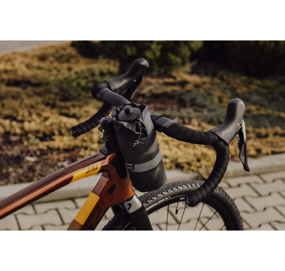 brašna na řídítka, na láhev FORCE ADVENTURE, černá