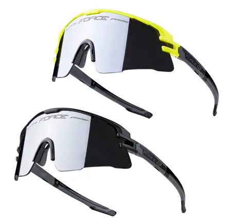 brýle F AMBIENT 1x černé+1x fluo, černé sklo SADA