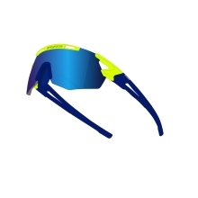 brýle F ARCADE, fluo-modré,modrá zrc. skla