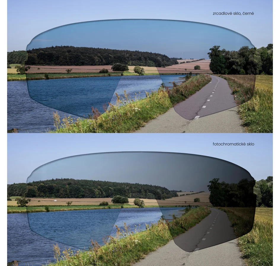 brýle F DRIFT 1xfluo+1xčerné,fotoch.+čer.sklo SADA