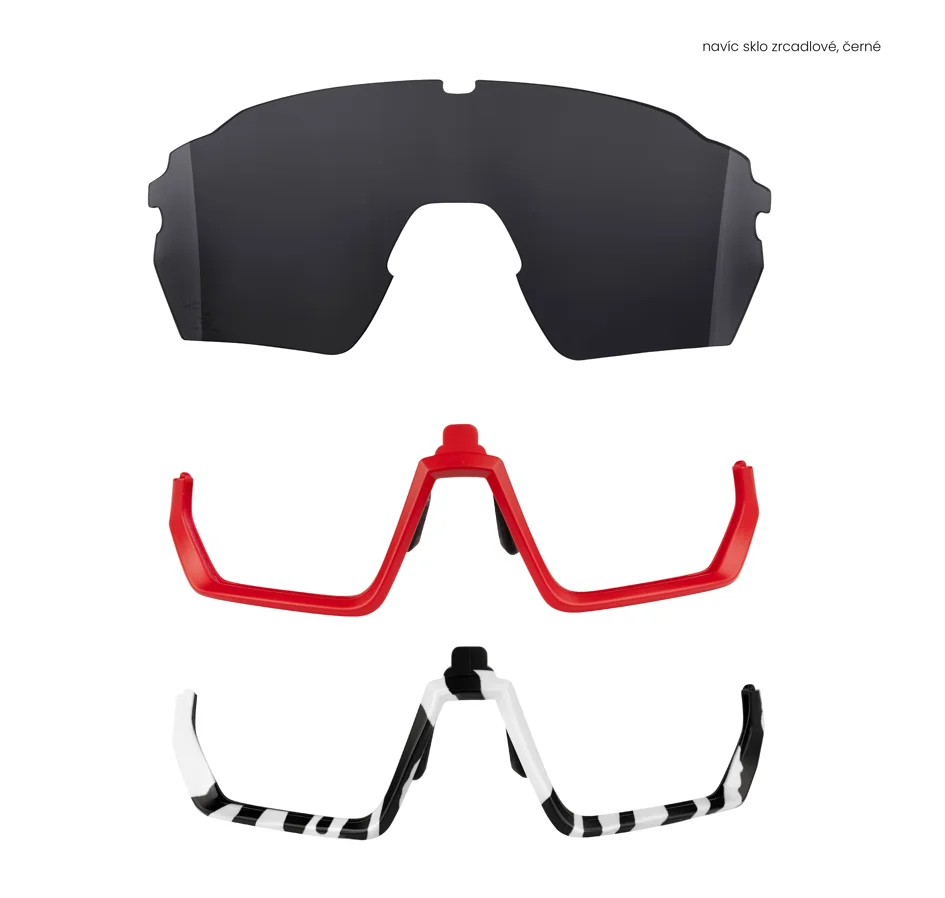 brýle F DRIFT černé, polarizační + černé sklo SADA
