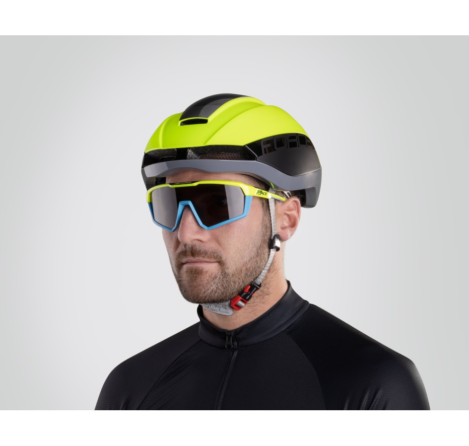 brýle FORCE APEX, fluo-černé,černé kontrastní sklo