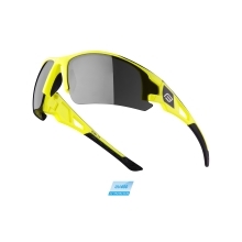 brýle FORCE CALIBRE fluo žluté, černá laser skla