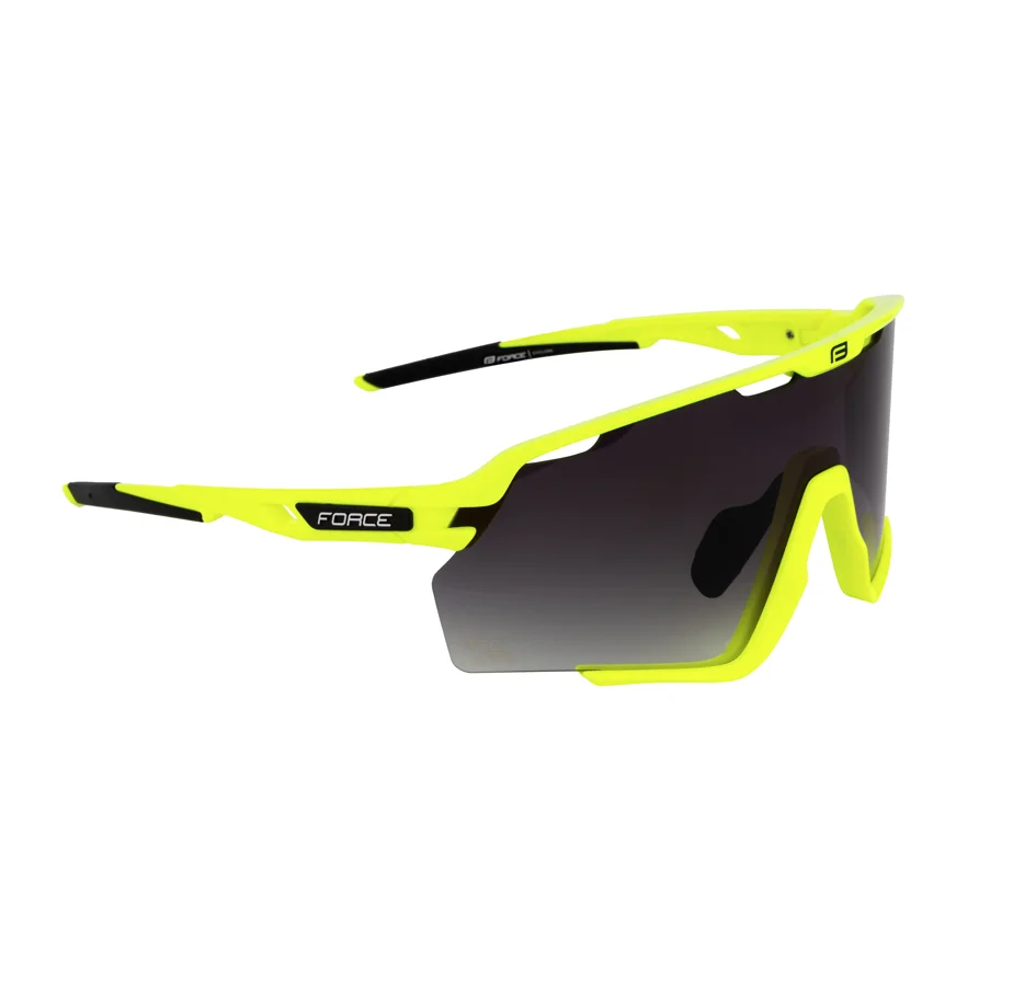 brýle FORCE CYCLONE fluo,černé přechod. sklo