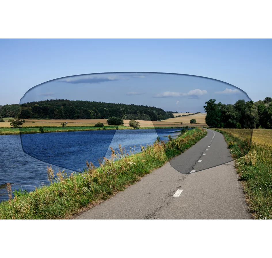 brýle FORCE ELECTRA bílé, modré zrc. sklo