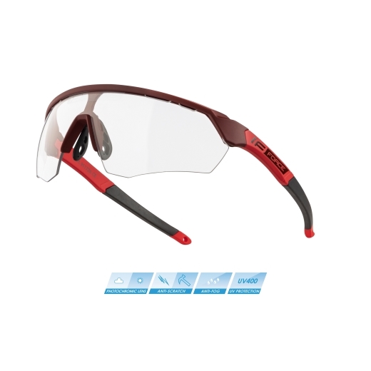 brýle FORCE ENIGMA červené, fotochromatické sklo