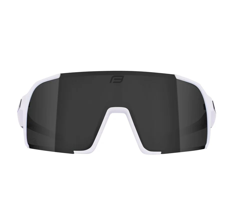 brýle FORCE GLARE bílé, černé zrc. sklo