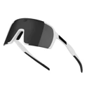 brýle FORCE GLARE bílé, černé zrc. sklo