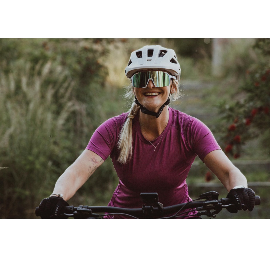 brýle FORCE GLARE bílé, žluté zrc. sklo