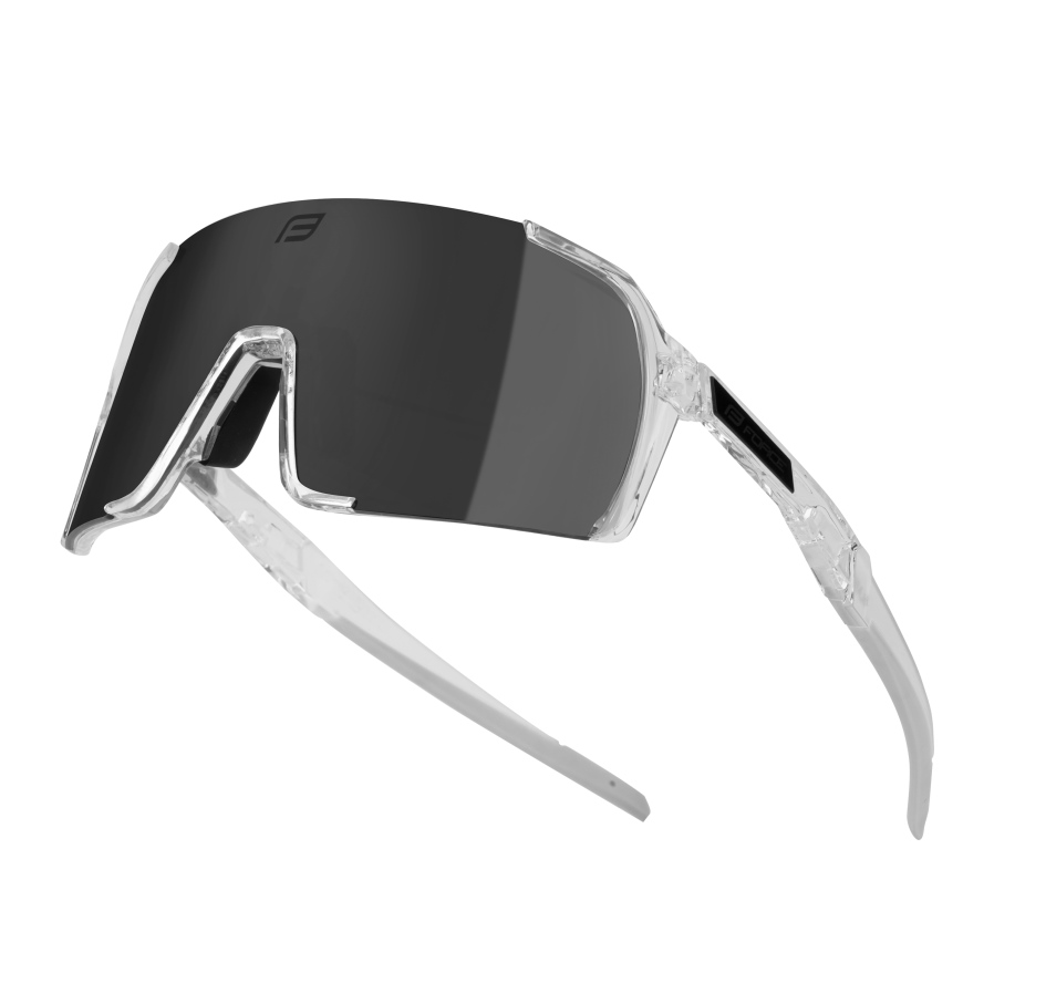 brýle FORCE GLARE transparentní, černé zrc. sklo
