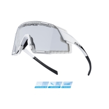 brýle FORCE GRIP bílé, fotochromatické sklo