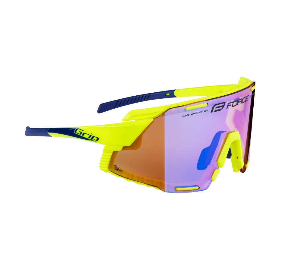 brýle FORCE GRIP fluo, fialové kontrast. sklo