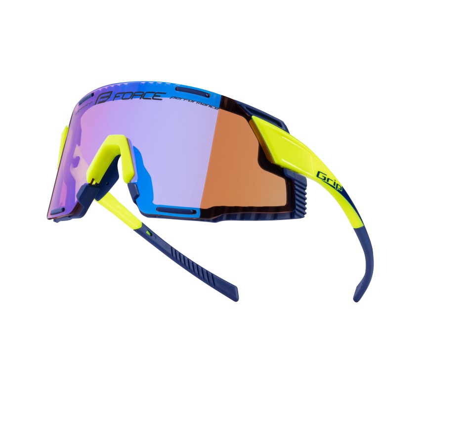 brýle FORCE GRIP fluo, fialové kontrast. sklo