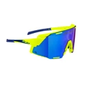 brýle FORCE GRIP fluo, modré revo sklo