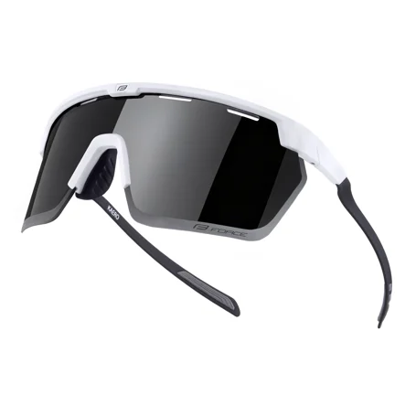 brýle FORCE KAERO bílé, černé fotochrom. sklo