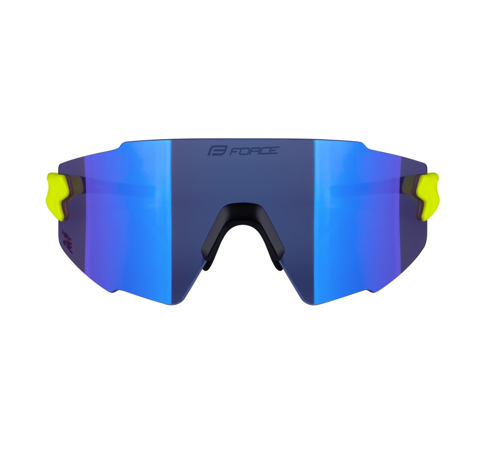 brýle FORCE MANTRA fluo, modré zrc. sklo