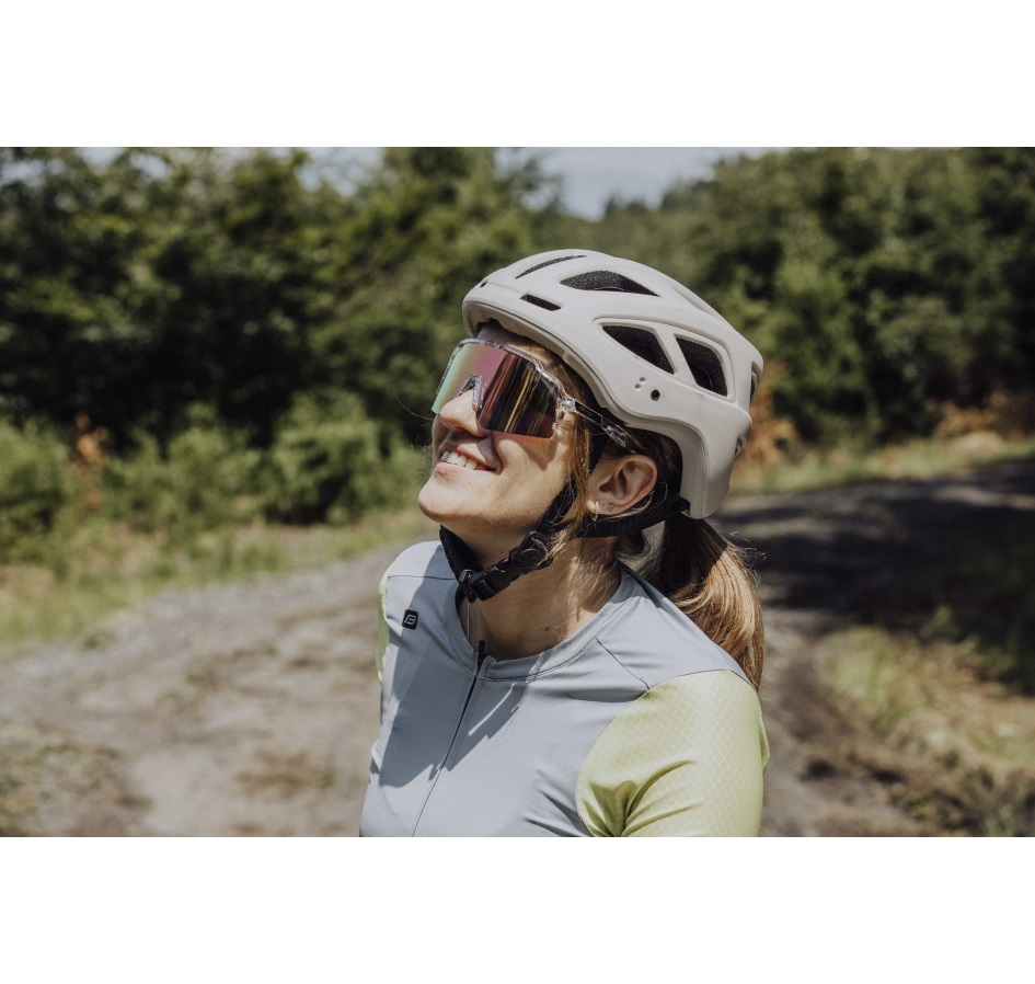 brýle FORCE STRIVE transp., fial-žluté zrc. sklo
