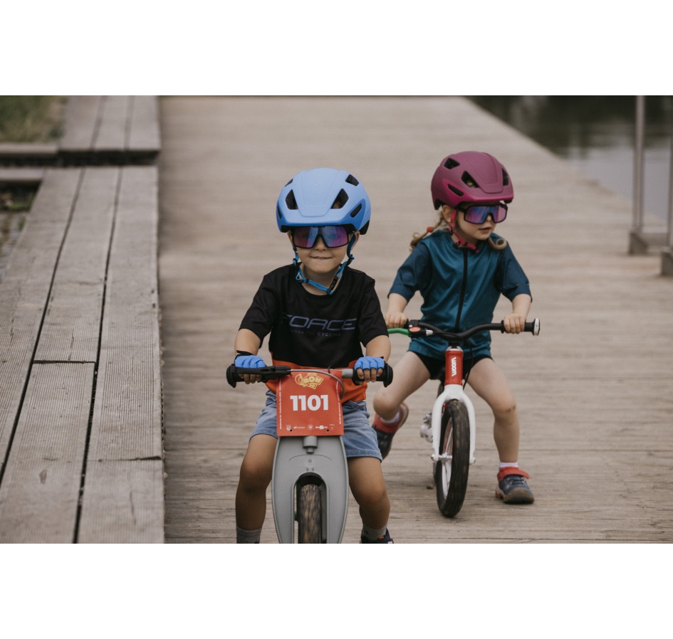 brýle FORCE VIBE dětské, černé, fialové sklo