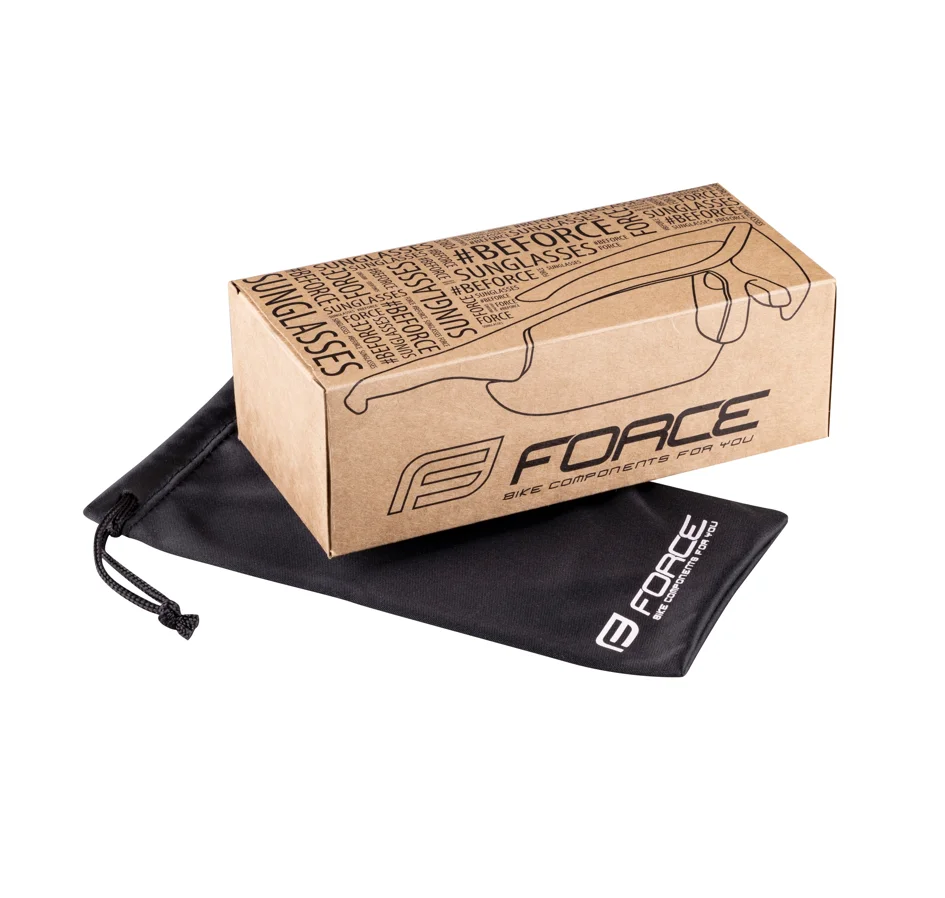 brýle FORCE ZOOM černé, červené sklo
