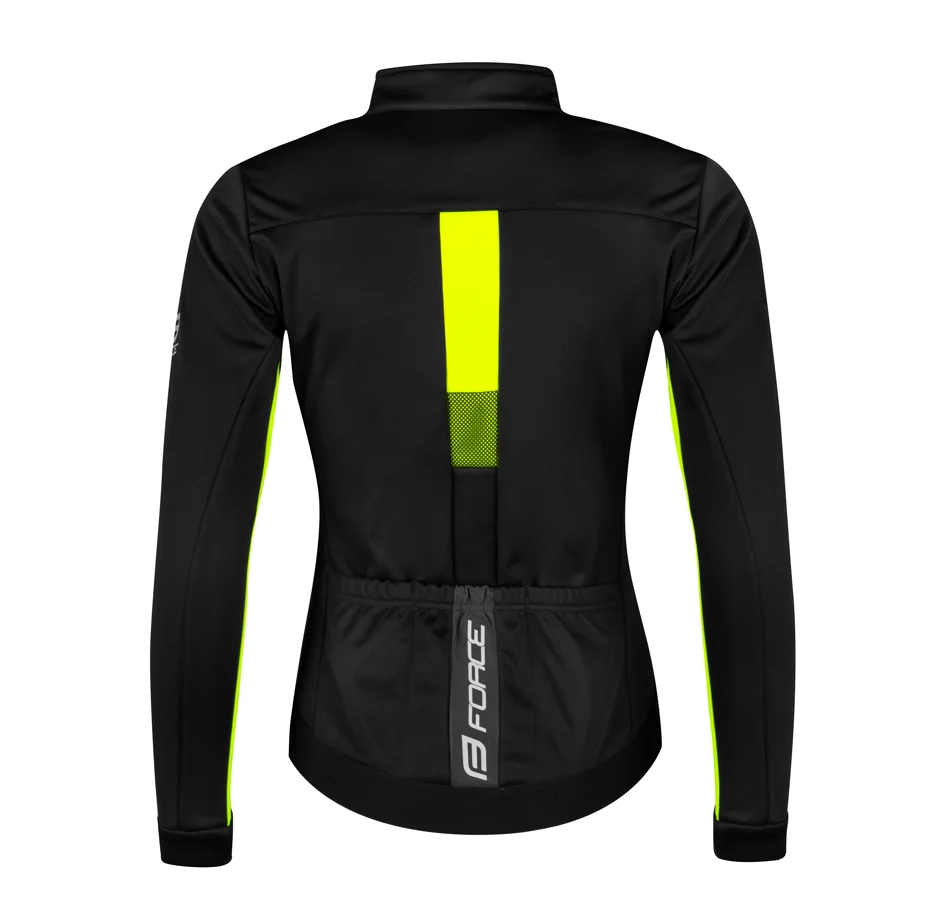 bunda F FROST LADY softshell zimní, černo-fluo