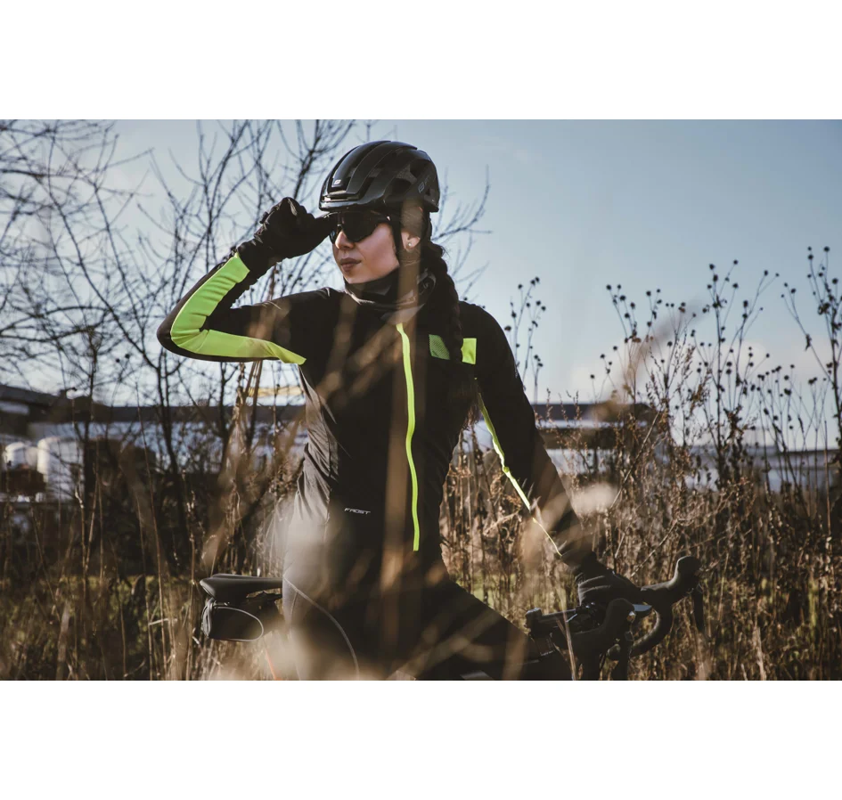 bunda F FROST LADY softshell zimní, černo-fluo