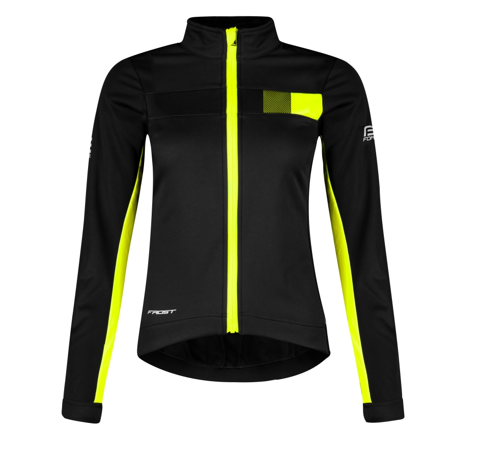 bunda F FROST LADY softshell zimní, černo-fluo