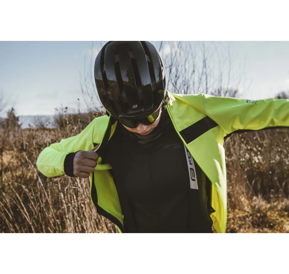bunda F FROST LADY softshell zimní, fluo-černá