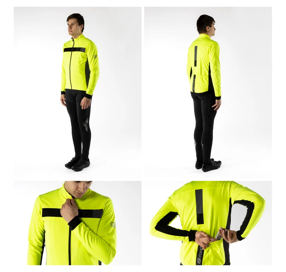 bunda F FROST softshell zimní, fluo-černá