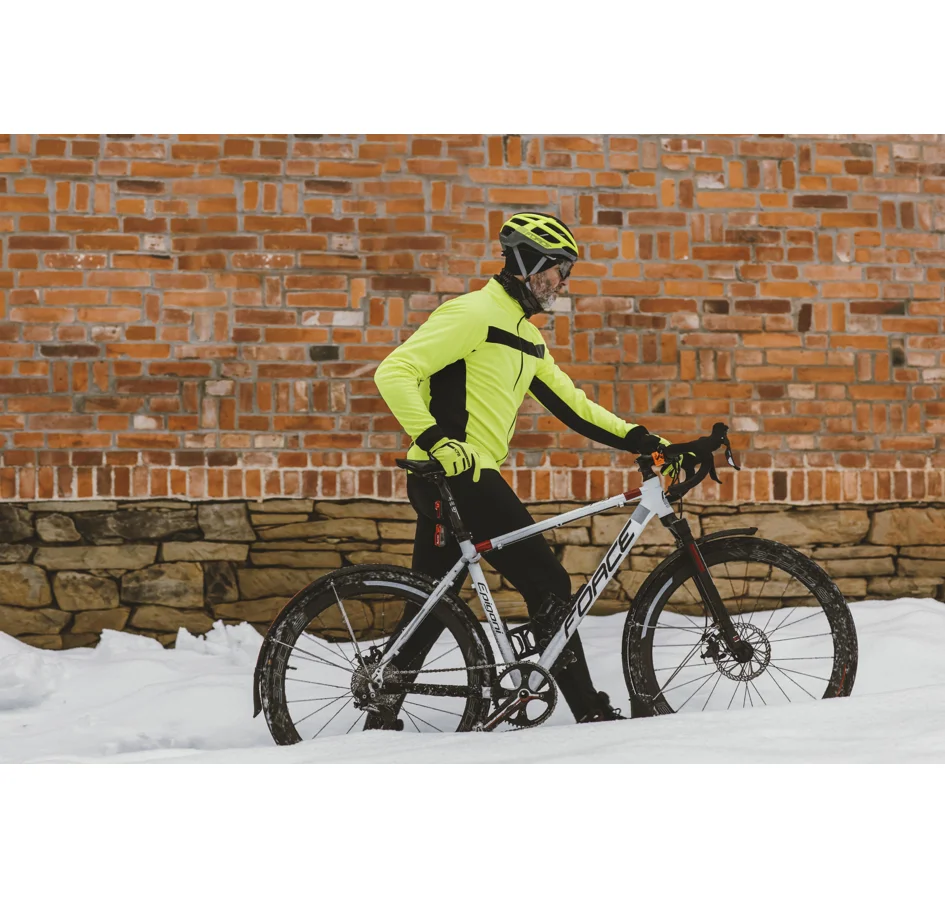 bunda F FROST softshell zimní, fluo-černá