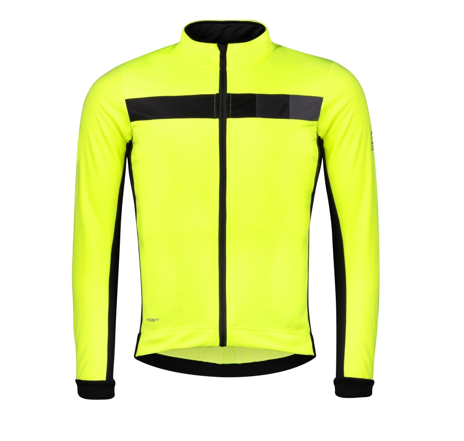 bunda F FROST softshell zimní, fluo-černá