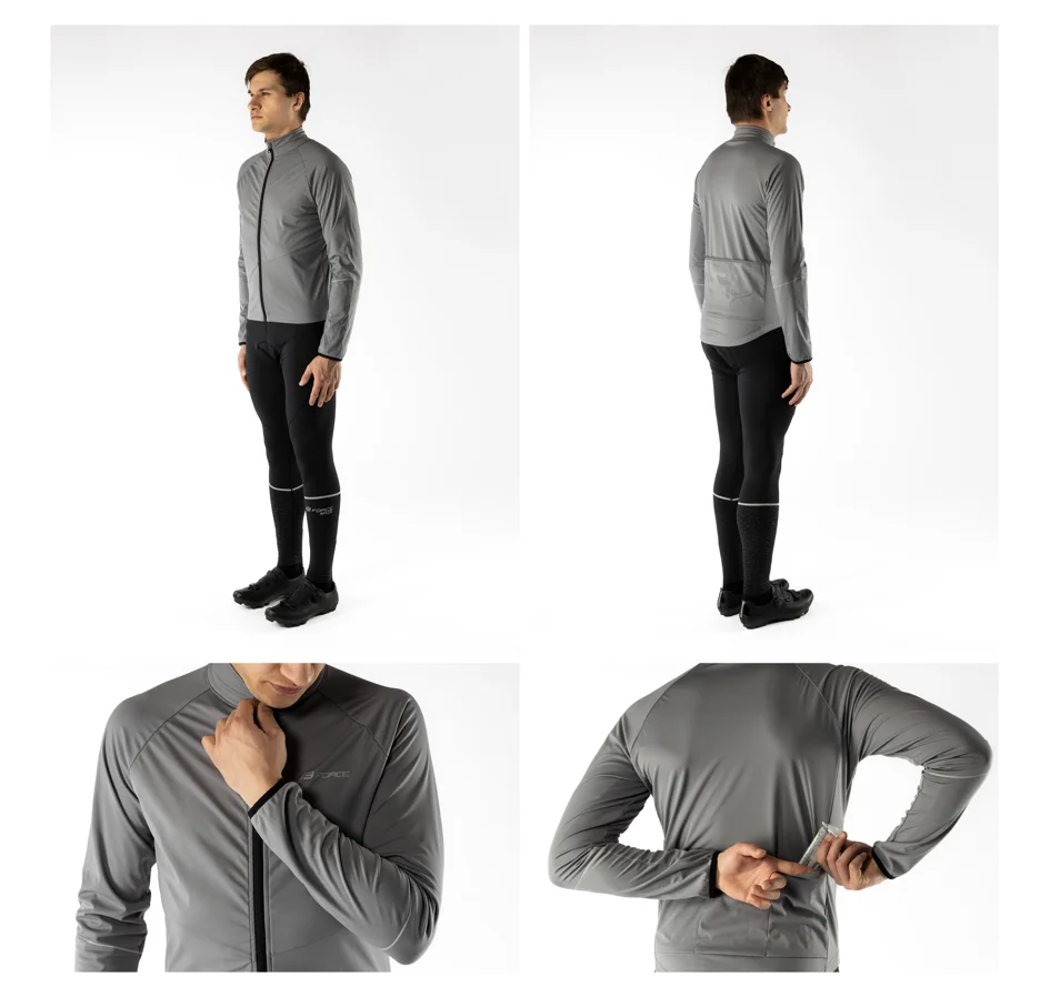 bunda FORCE ARROW softshell, šedá