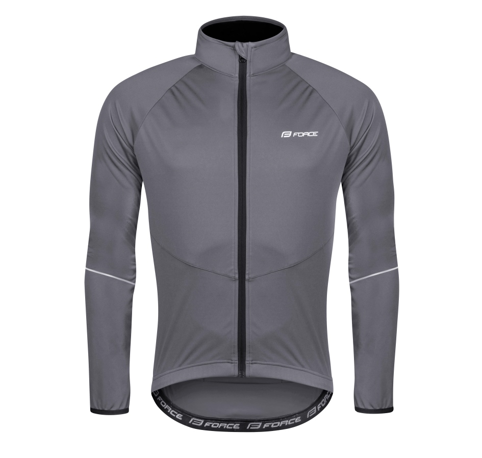bunda FORCE ARROW softshell, šedá XS