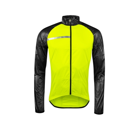 bunda FORCE WINDPRO KID neprofuk, fluo-černá