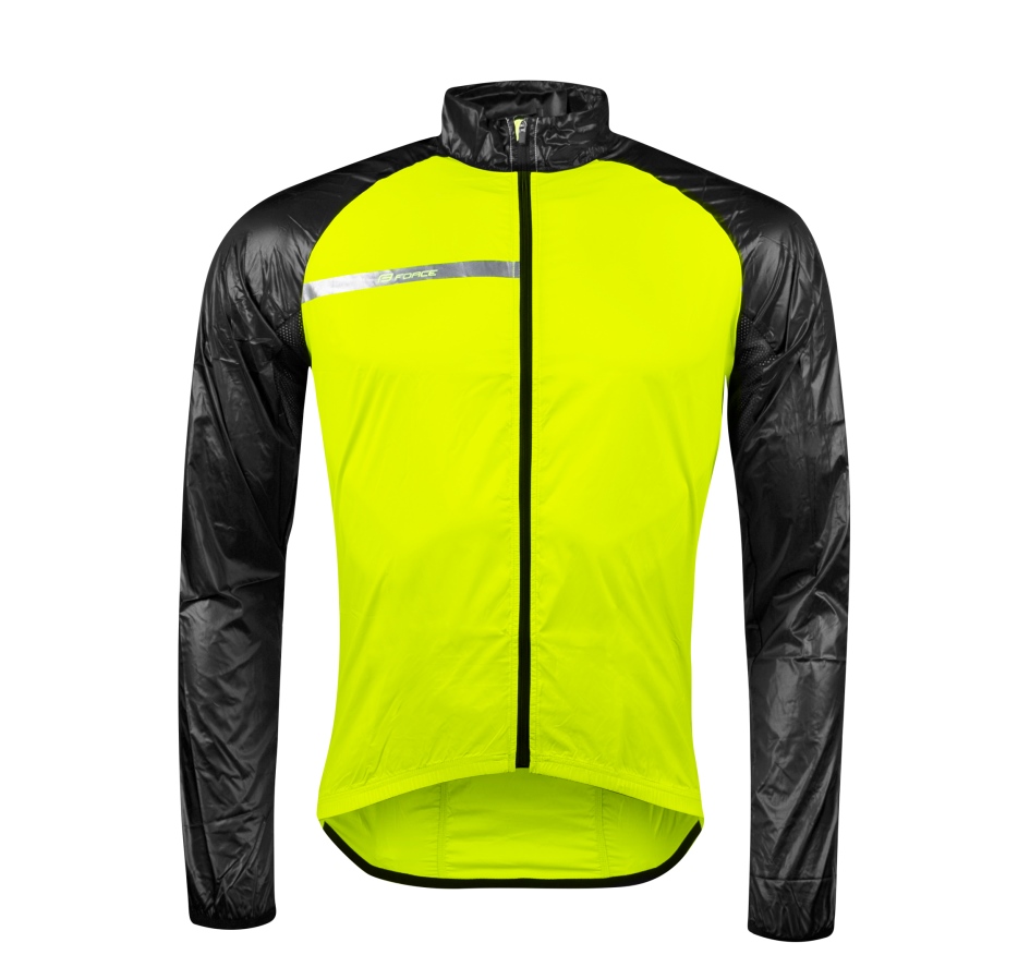 bunda FORCE WINDPRO neprofuk, fluo-černá