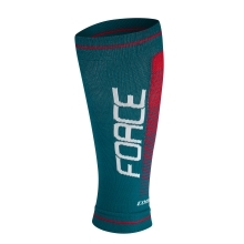 calf sleeves F COMPRESS, petrol blue-red