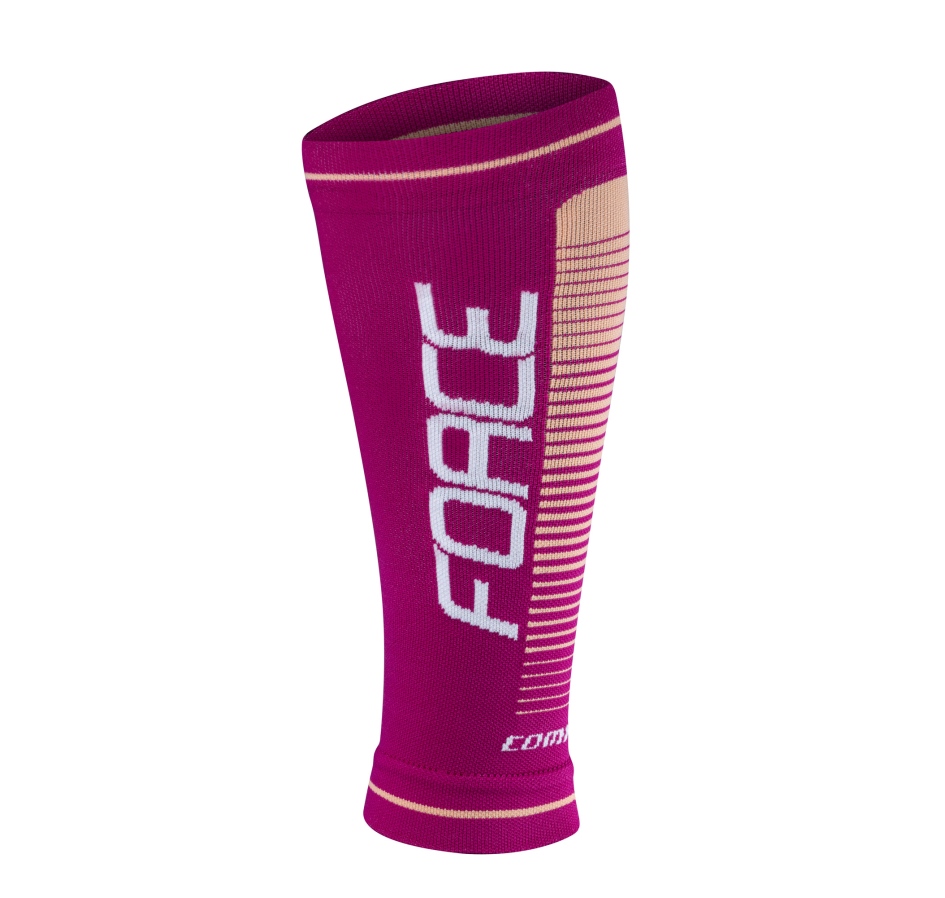 calf sleeves F COMPRESS, purple-apricot S-M
