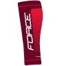 calf sleeves FORCE COMPRESS, claret-red L-XL